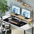 thumbnail image 6 of Desk Mat, Colorful Letter G Extended Gaming Mouse Pad Large, 35.4"x15.7" Big Mouse Pad with Non-Slip Base and Stitched Edge, Long Computer Keyboard Mouse Mat for Home Office Work, 6 of 6