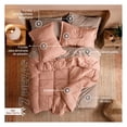 thumbnail image 3 of Set Edredón King Size + Funda De Almohada + Sábanas 7 Pzas Real Textil Ladrillo - Café, 3 of 8
