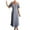 Light Blue summer dresses for women, variant on Summer Saving Wycnly Summer Dresses for Women Party Prom Sexy off Shoulder Slit Wrap Long Fishtail Dresses 2024 Short Sleeve V-Neck Solid Maxi Formal Dress Black XL