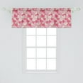 thumbnail image 2 of Ambesonne Valentines Window Valance, Heart Shapes Cookies, 54" X 18", Pale Brown Pale Pink, 2 of 3