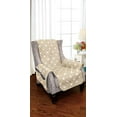 thumbnail image 1 of Reversible Furniture Protector for Pet Dog Children Cream/Taupe Wing Chair, 1 of 2