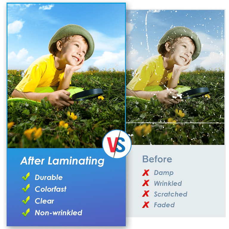 MaxGear Self-Adhesive Laminating Sheets, 8.5 x 11, 25 Count photo 3