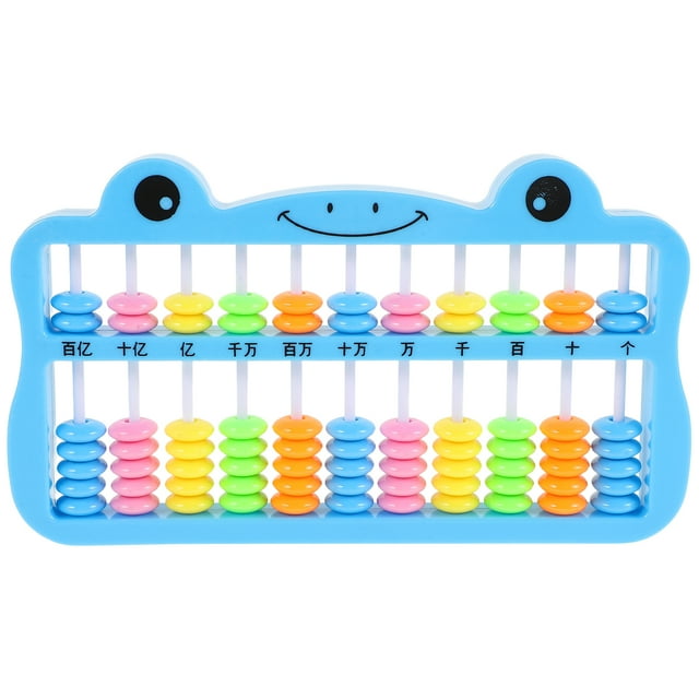 KAKOWELY auspicious abacus adorns Colorful 7-Bead Abacus For Kids Plastic Math Learning Tool Education Counting Device For Students Small Chinese Abacus For Arithmetic Practice