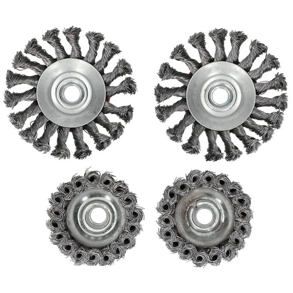 Steel Wire Wheel Drill Bit, Wire Wheel Tool Wire Polishing Brush Drill Wire Brush with M14 Thread for Deburring for Structure for Edging
