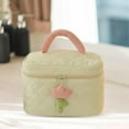 thumbnail image 4 of Neceser de moda Estuche de almacenamiento Bolsos con cremallera Bolsos Flores de Bolsa de cosméticos para mujeres y niñas Accesorios beige Colco Neceser, 4 of 8