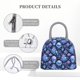 thumbnail image 4 of Disketp Skull blue crystal flower Bolsa Térmica para Almuerzo, Lonchera con Abertura Amplia y Gran Capacidad, Organizador Reutilizable para Mujeres, Hombres y Adultos, 4 of 6