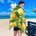 thumbnail image 5 of Quick-Dry Beach Towel 71x31in with Storage Bag, Sand Free Microfiber Towel for Travel, Swimming, Camping Refreshing Lemons, 5 of 9