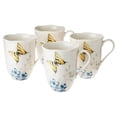 thumbnail image 5 of Butterfly Meadow Hydrangea 4-Piece Mug Set, 5 of 8