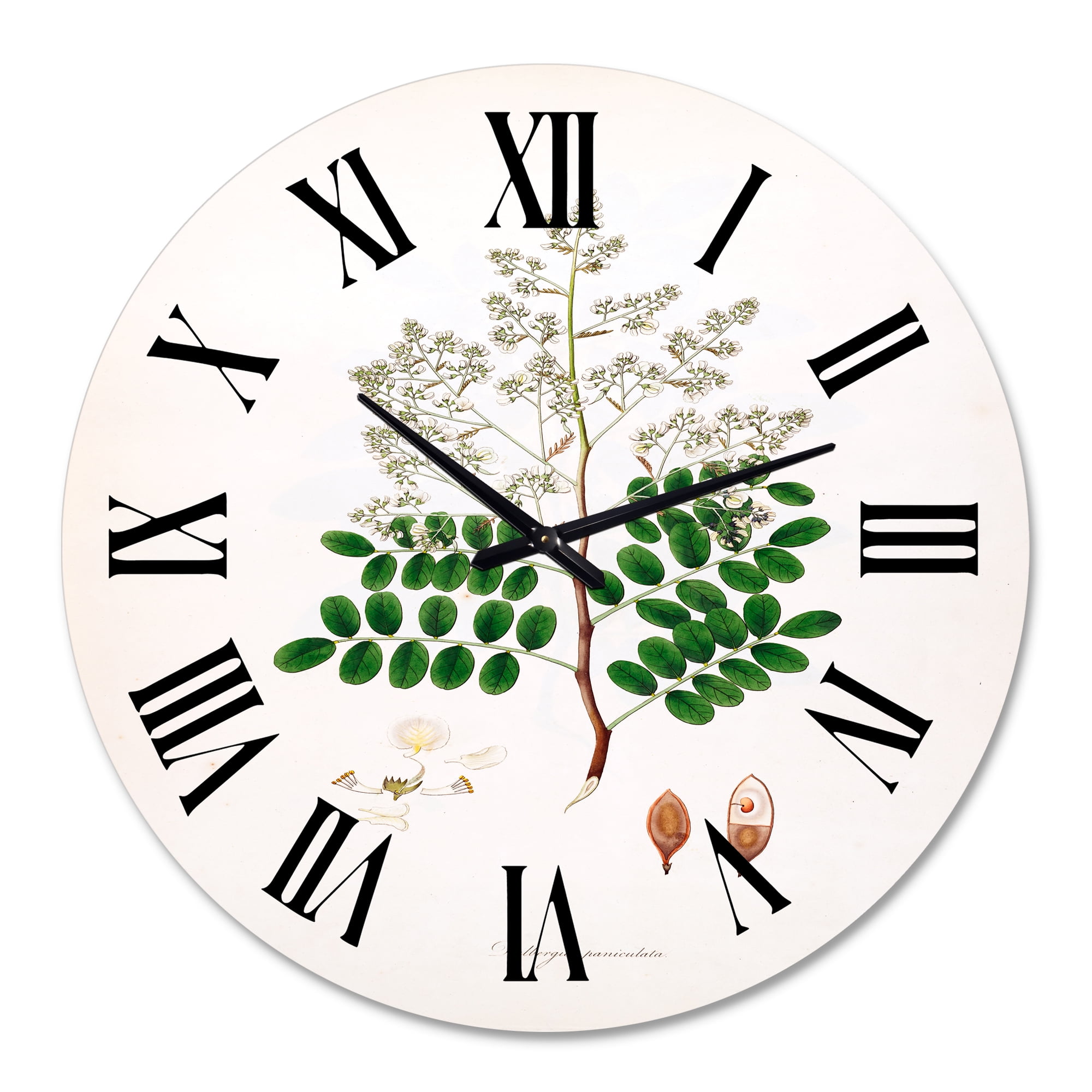 Designart 1 in Quartz Farmhouse Wall Clock