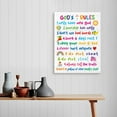 thumbnail image 4 of Bible Verses Wall Art for Kids,God''s Rules Colorful Rainbow Art Print for kids,Christian Religious Wall Art Gifts for Kids,Ready to Hang For Kids Nursery/Classroom/Bedroom Wall Decor 12" x 15", 4 of 6