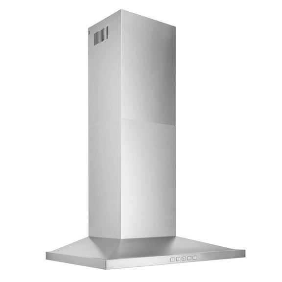Broan 30" Classic Pyramid Chimney Hood, 450 CFM, LED,