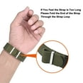 thumbnail image 4 of ANNEFIT Nylon Watch Band 22mm, One-Piece Waterproof Military Watch Straps with Heavy Silver Buckle (Army Green), 4 of 4