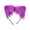 A006- Purple, variant on Plush Cat Ear Headband, Blue 8 Inch Halloween Accessory for Student, Cat Halloween Add on for Halloween Party Dress Up, Lightweight Fluffy Accessory, 1 Pack