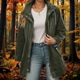 thumbnail image 3 of TrendOFT Women's Mountain Waterproof Ski Jacket Windproof Rain Jacket Slim Fit Winter Warm Hooded Coat Green XXL, 3 of 9