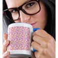 thumbnail image 2 of 3drose, Geometric Pattern Background - Abstract Colorful Vector Design, 15oz Two-tone Blue Mug, 2 of 6