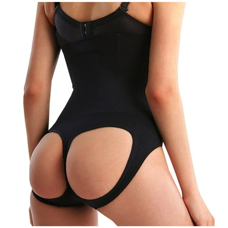 

QIPOPIQ Underwear for Women Plus Size Shapewear Buttock Hip-Lifting Exposed Panties