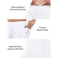 thumbnail image 5 of NORTHYARD Men's 10" Athletic Shorts Mesh Basketball Shorts with Zipper Pockets Gym Lightweight Quick Dry White M, 5 of 9