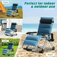thumbnail image 5 of ABORON 2 Pack Zero Gravity Chair, Zero Gravity Lounge Chair with Removable Cushion,Headrest,Cup Holder,Reclining Patio Folding Lawn Chair,Support 440 LBS, 5 of 6