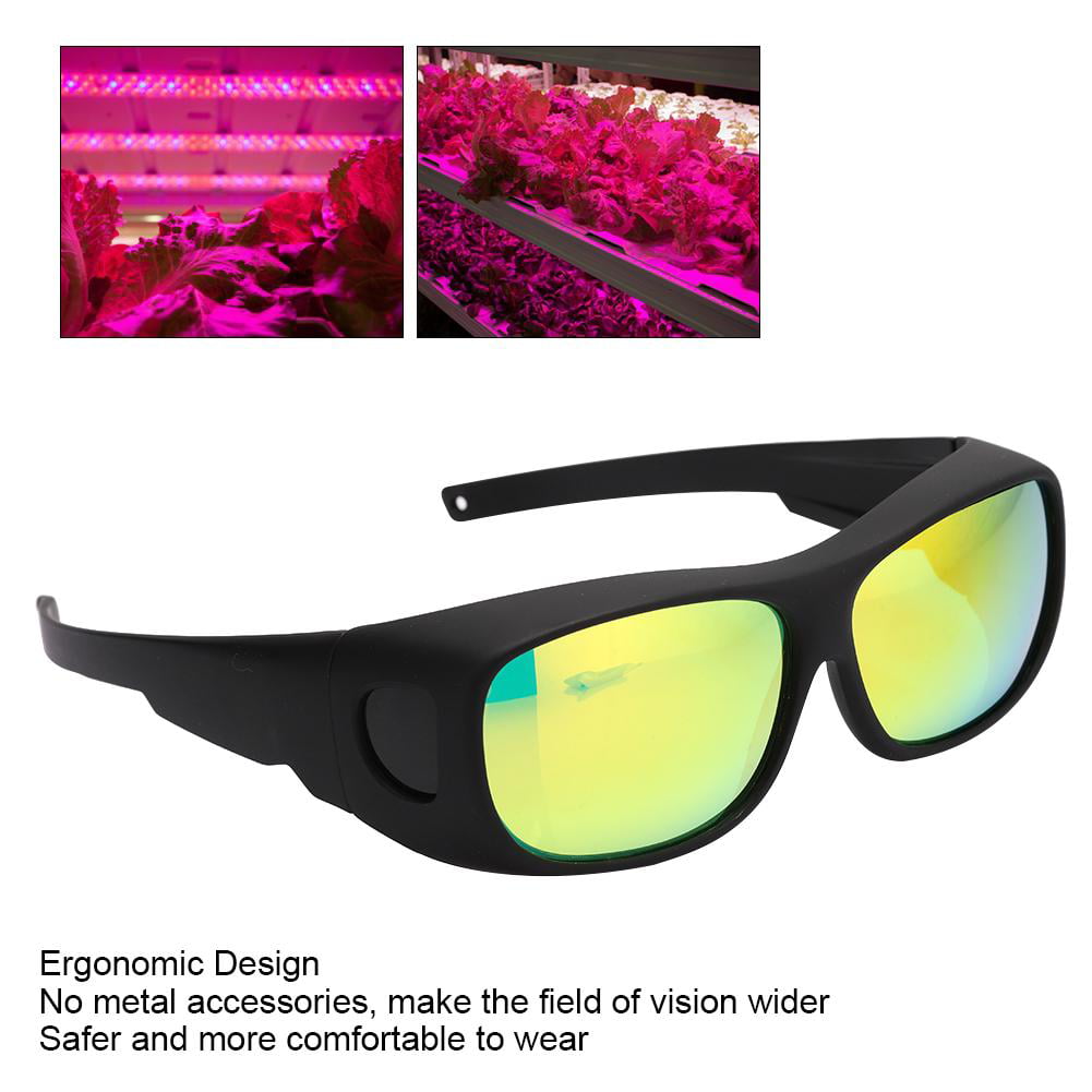 LED Grow Light Glasses Indoor Hydroponic Room Plant UV Visual Protection Eyewear 