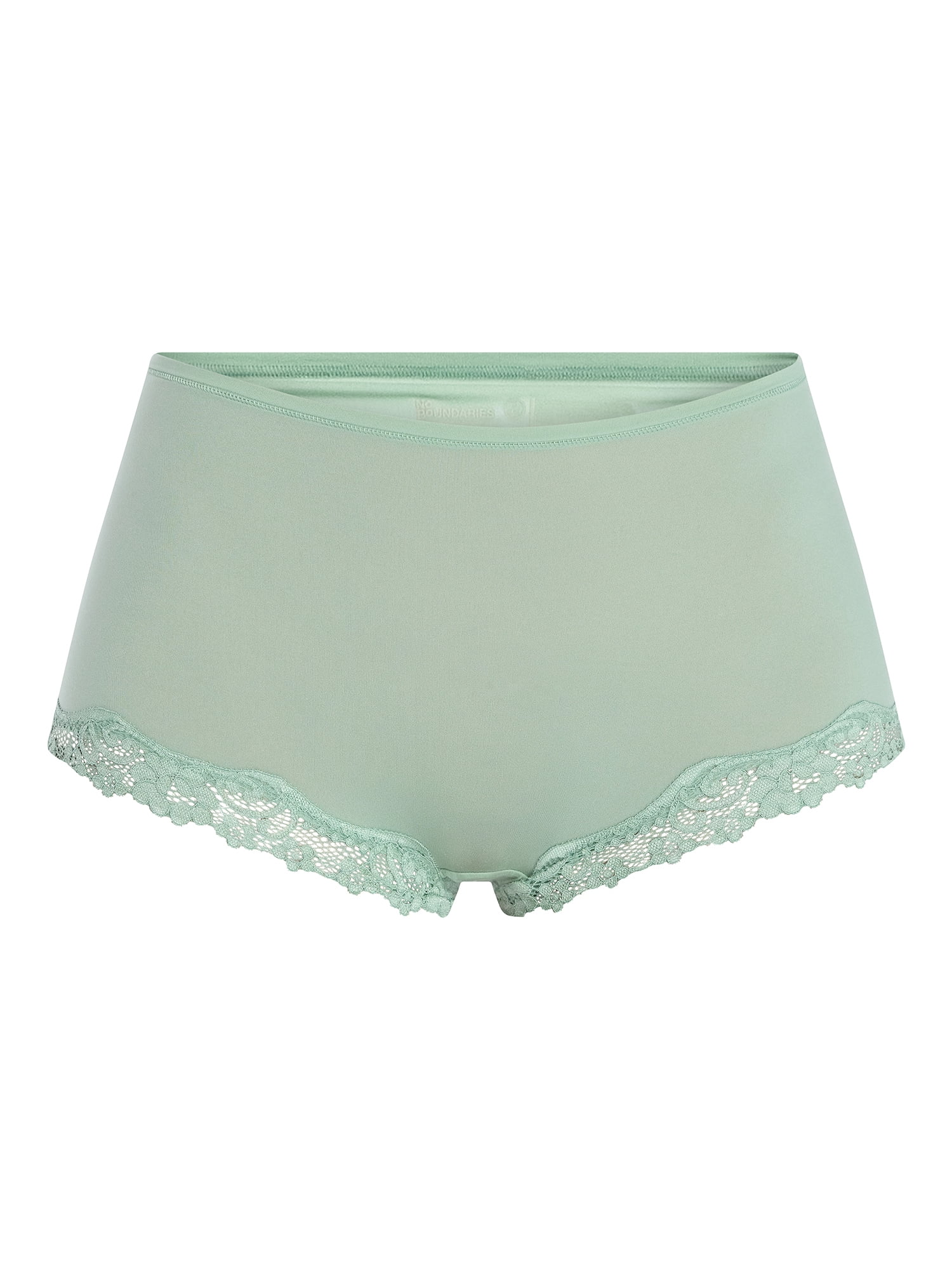 No Boundaries Fit Stretch Lace Boyshort Panties, 3-Pack, Women's XS-XXXL