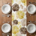 thumbnail image 4 of Table Runner 48 Inches Long for Kitchen Dining, Yellow Ombre Spring Floral Dresser Scarf Farmhouse, Dining Table Decorations for Wedding/Parties, Summer Botanical Flowers 13 x 48 In, 4 of 8
