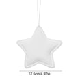 thumbnail image 3 of Star Ornament Decorative Hanging Stars Set of 5 Large Fabric Star Accents for Home Wall Window Ceiling Decor Party Festival Embellishment, 3 of 7