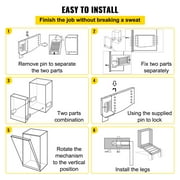 KFFKFF DIY Murphy Bed Hardware Kit Vertical Mount Wall Bed Spring Mechanism Heavy Duty Bed Support Hardware DIY Kit for King Size Double Bed (Vertical)