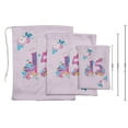 thumbnail image 3 of Darling Souvenir Purple Floral Quinceanera Party Supplies Favor Bags Gift Pouches 15 Pieces, 3 of 5