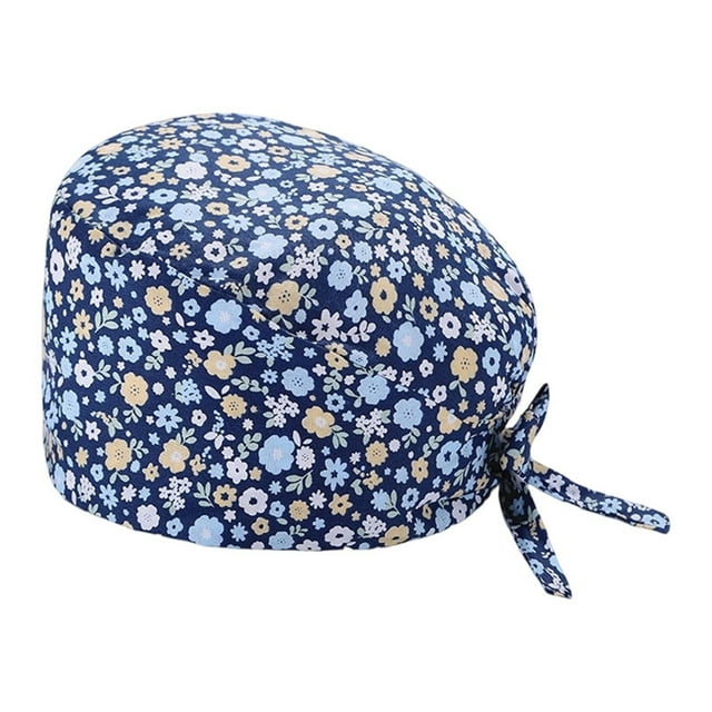 Unisex Scrub Hat Breathable Printed Doctor Cap For And Hospitality Use Comfort Durable Construction For Settings