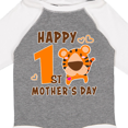 thumbnail image 4 of Inktastic Happy First Mothers Day with Tiger Boys or Girls Long Sleeve Baby Bodysuit, 4 of 5