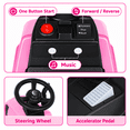 thumbnail image 4 of TLSUNNY 6V Kids Ride On Tractor, Battery Powered Vehicle with Detachable Trailer, Lights, Music Player, Horn, Pedal Drive, 4 of 9