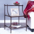 thumbnail image 4 of Butler Specialty Metalworks Tiered Mirrored Side Table In Light Bronze, 4 of 9