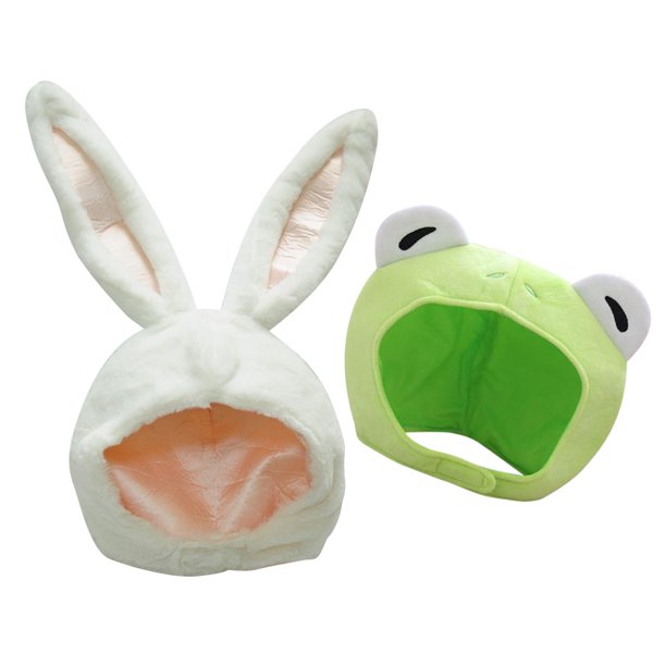 2 piezas de dibujos animados conejo oreja sombrero disfraz sombrero de diadema invierno orejeras gorra para mujeres niñas Yuyangstore Sombrero del oído del conejito muchachas de las mujeres