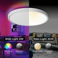 thumbnail image 4 of AIR-Taloya Smart Ceiling Light, APP Control Compatible with Alexa Echo Google Home, 12 Inch Dimmable Flush Mount Ceiling Light for Bedroom, 4 of 4