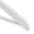 thumbnail image 3 of Casafield 10 Wooden Suit Hangers, White - Non-Slip Pant Bar & Swivel Hook, 3 of 7