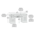 thumbnail image 4 of Sauder® Barrister Lane Executive Desk in Iron Oak Finish, 4 of 9