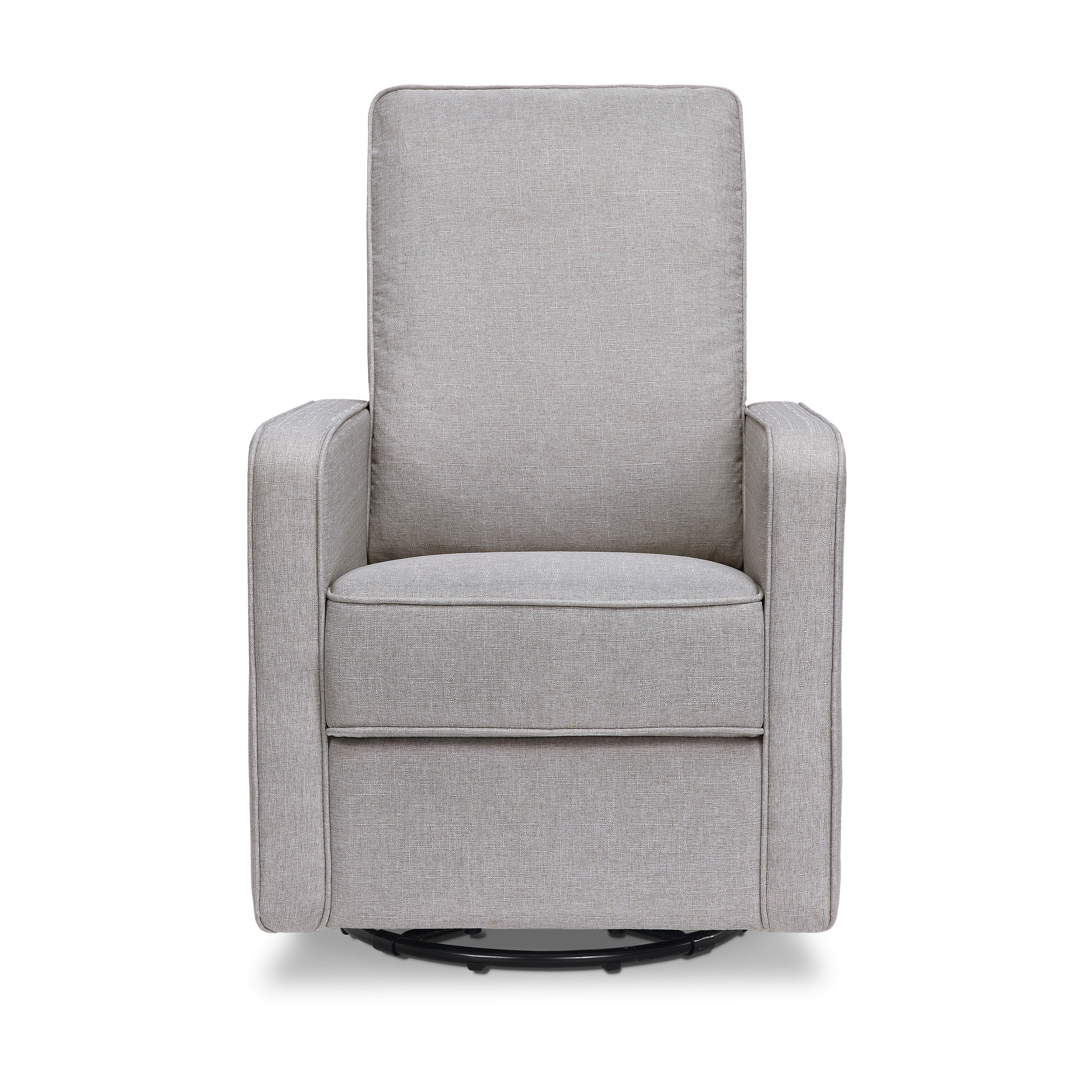DaVinci Casey Pillowback Swivel Glider Chair in Misty Gray - image 3 of 7