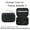 Black, variant on PU Large Capacity Storage Bag Suitable for DJI Osmo Mobile 8 Dstain-proof Gimbal Stabilizer Travel Bag with Mesh Pocket
