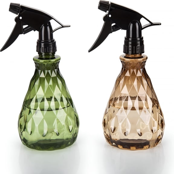 ACDANC 2 Pcs Spray Bottles, 500 ml/17 oz Empty Water Spray Bottles, Plastic Reusable Adjustable Mist Sprayer Squirt Bottles Containers Refillable for Cleaning Solutions, Gardening, Plants