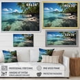 thumbnail image 4 of Designart "Beaches of Bora Bora IV" Nautical & Beach Floater Framed Canvas Wall Art, 4 of 7