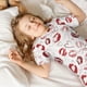 thumbnail image 5 of Balery Red Lips Conjunto de Pijama Infantil de Manga Corta con Estampado – Ropa de Dormir de Algodón Suave-3X-Large, 5 of 6