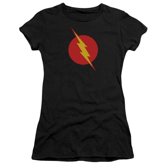 JLA Justice League Reverse Flash S/S Junior Women's T-Shirt Sheer Black
