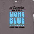 thumbnail image 4 of Inktastic In September We Wear Light Blue Prostate Cancer Awareness Boys or Girls Toddler T-Shirt, 4 of 5