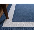 thumbnail image 6 of Rugs.com Georgia Collection Rug – 7' x 10' Navy Blue Flatweave Rug Perfect For Living Rooms, Large Dining Rooms, Open Floorplans, 6 of 9