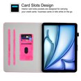 thumbnail image 4 of GSFY Case for 2024 iPad Air 11 Inch 6th Gen (M2), PU Leather Protective Folio Stand Cover Auto Sleep Wake Multiple Viewing for iPad Air 11 6th/iPad Air 10.9 4th &5th/iPad Pro 11 (2018-2022)，DC-Rose, 4 of 9