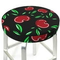 thumbnail image 3 of Naloa Cherry Round Bar Stool Cushion Cover 12-14 inch, Fits Kitchen, Office, Restaurant Chairs - 12 inch, 3 of 7
