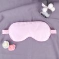 thumbnail image 4 of EeaseCA Natural Silk Blindfold Sleeping Eye Patch Adjustable Silk Blinder Shading Eye Patch Pink, 4 of 8