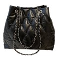 thumbnail image 2 of Bolsa de Correa de Cadena, Bolso de Hombro para Mujeres Elegante y Elegante de Color Puro Patrón de Diamante de Color Para El Trabajo de Negocios de Oficinas, 2 of 7