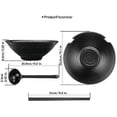 thumbnail image 4 of 2 sets salad bowls, ramen soup bowls, porcelain mixing bowls set (with chopsticks and spoons), 4 of 5