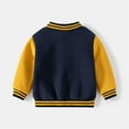 thumbnail image 4 of WOYY Toddler Boys Fleece Lined Bomber Jacket Zip Up Baseball Jacket Outerwear, Sizes 2-3T, 4 of 5